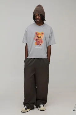 T-shirt Ample Coupe Boxy Avec Broderie Amour