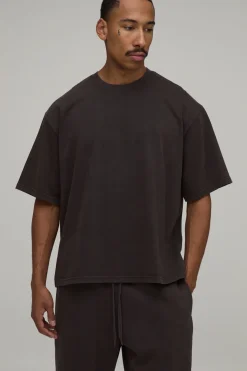 T-shirt Ample Délavé En Coton Épais