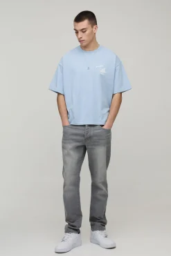 boohooMAN T-shirt Ample Et Boxy Surdimensionné À Imprimé Chaise Longue<Homme T-Shirts Impriméstendances|T-Shirts