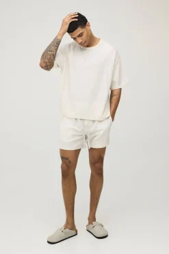 T-shirt Ample Oversize En Mélange De Lin