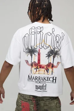 boohooMAN T-shirt Ample Oversize À Imprimé Palmier Localisé<Homme T-Shirts Impriméstendances|T-Shirts