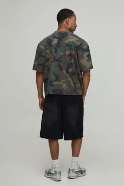 boohooMAN T-shirt Ample Oversize À Motif<Homme T-Shirts Impriméstendances|T-Shirts