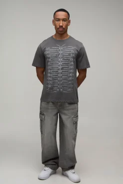 T-shirt Anthracite Coupe Regular Imprimé Napoléon