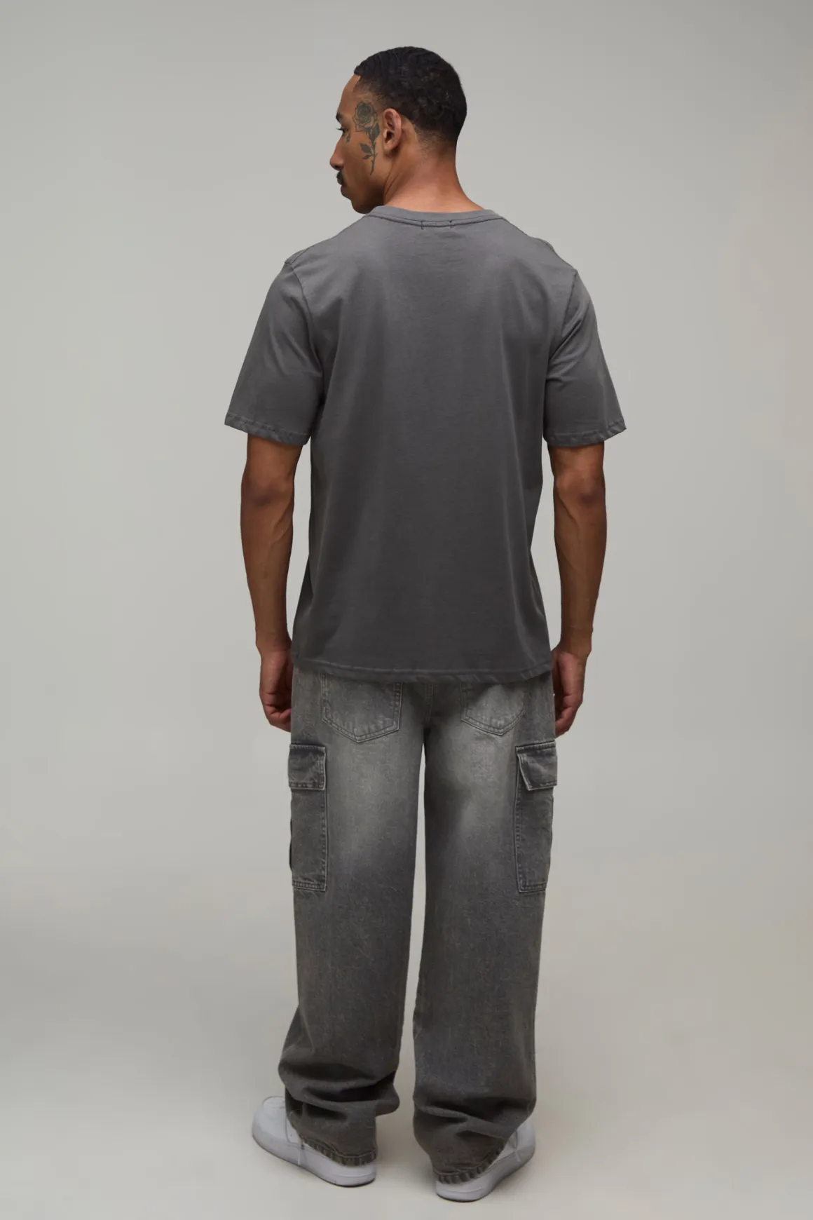 T-shirt Anthracite Coupe Regular Imprimé Napoléon