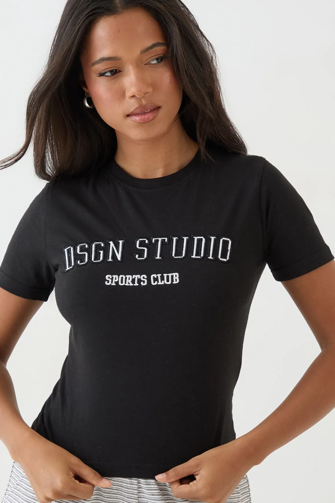 T-shirt Baby Brodé Appliqué Dsgn Studio