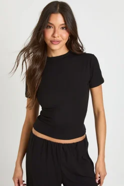T-shirt Baby Tee Côtelé Ultra Doux