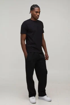 T-shirt basique ajusté à encolure ronde