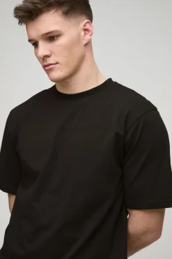 T-shirt basique à col rond, coupe régulière pour grande taille