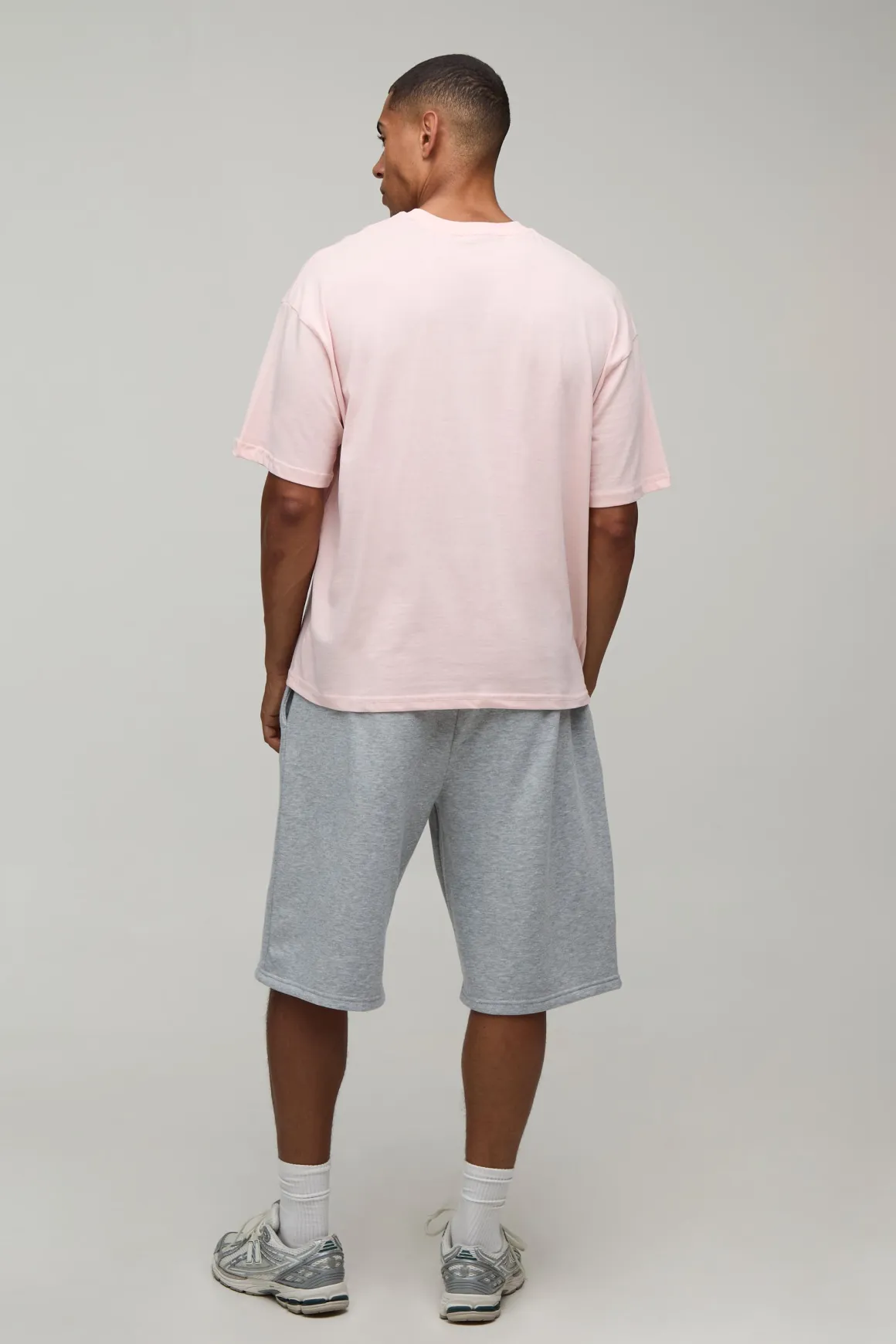 T-shirt Basique Col Rond Coupe Oversize