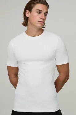 T-shirt Basique Coupe Ajustée Musclée