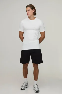 T-shirt Basique Coupe Ajustée Musclée