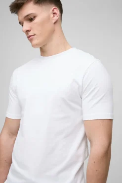 boohooMAN T-shirt basique à coupe musclée pour grandes tailles<Homme Tout Afficher|Tout Afficher