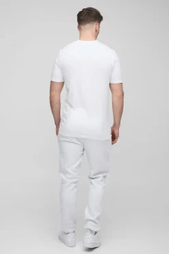 boohooMAN T-shirt basique à coupe musclée pour grandes tailles<Homme Tout Afficher|Tout Afficher
