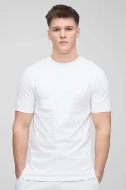boohooMAN T-shirt basique à coupe musclée pour grandes tailles<Homme Tout Afficher|Tout Afficher