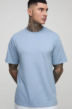 T-Shirt Basique Coupe Regular Col Rond Taille Haute