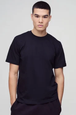 boohooMAN T-shirt basique à coupe régulière à col rond<Homme T-Shirts|Essentiels