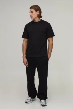 T-shirt basique à coupe régulière et encolure ronde