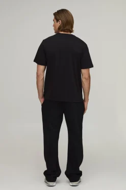 T-shirt basique à coupe régulière et encolure ronde