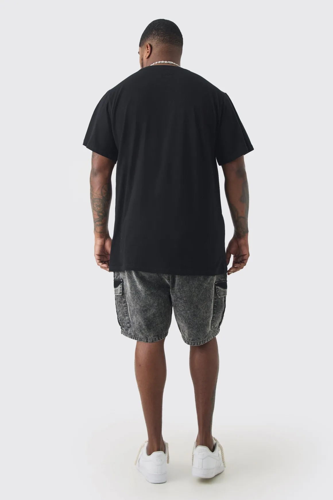 T-shirt basique Longline en grande taille