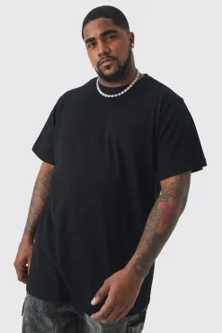 T-shirt basique Longline en grande taille