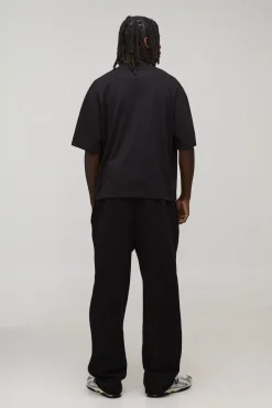 boohooMAN T-Shirt Basique Oversize Boxy à Col Étendu<Homme T-Shirts|Essentiels