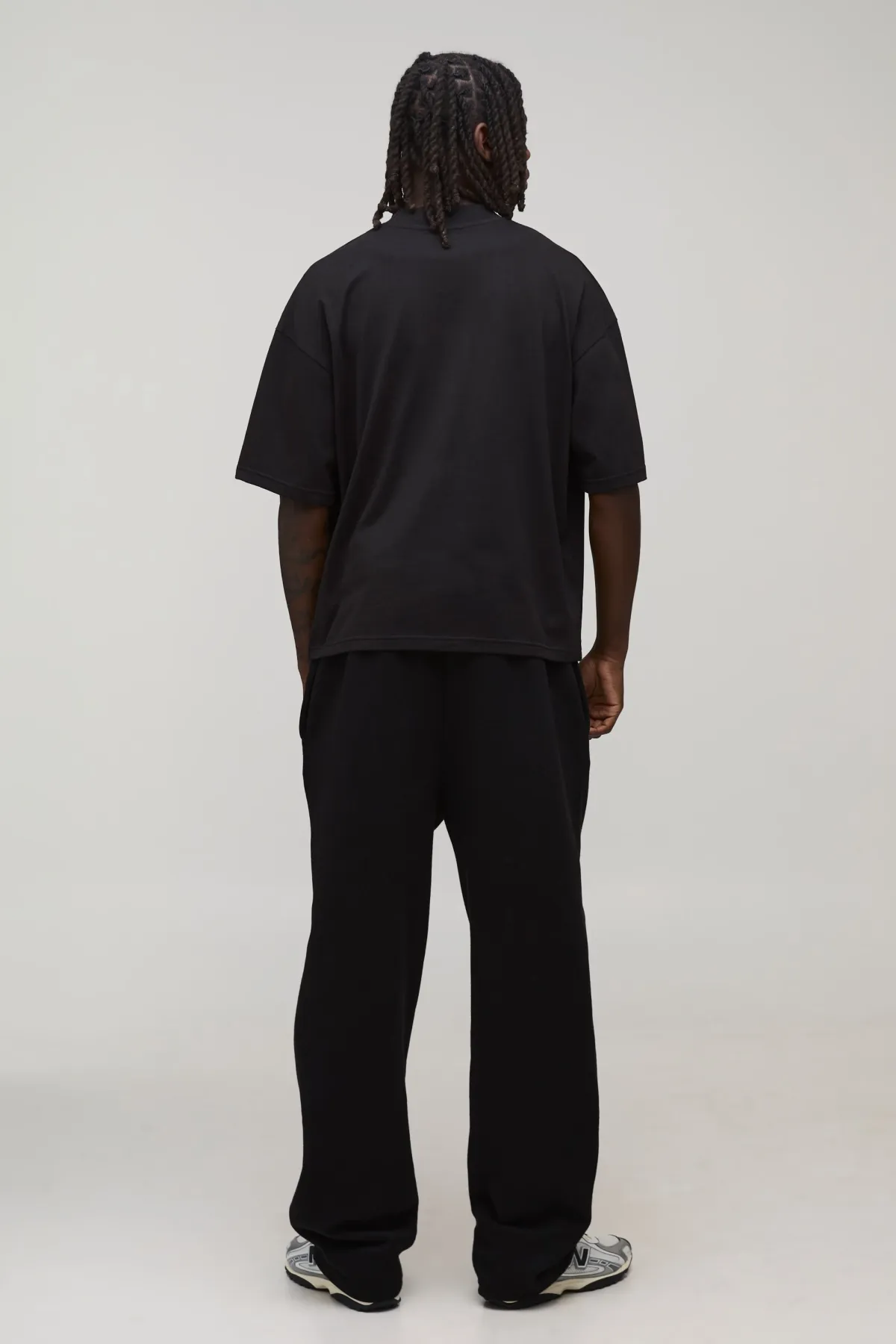 boohooMAN T-Shirt Basique Oversize Boxy à Col Étendu<Homme T-Shirts|Essentiels