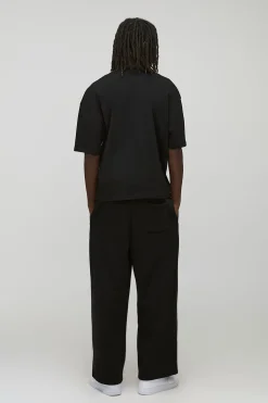 boohooMAN T-shirt basique oversize à coupe boxy, col rond<Homme T-Shirts|Essentiels