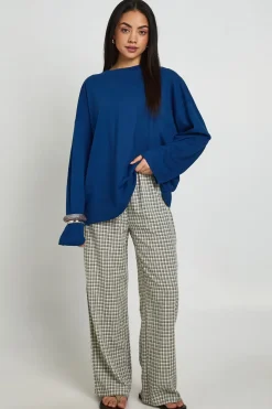 T-shirt Basique Oversize À Manches Longues