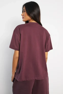 boohoo T-shirt Basique Oversize À Manches Courtes<Femme Basiques|Tops