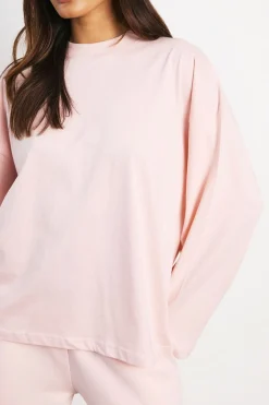T-shirt Basique Oversize À Manches Longues