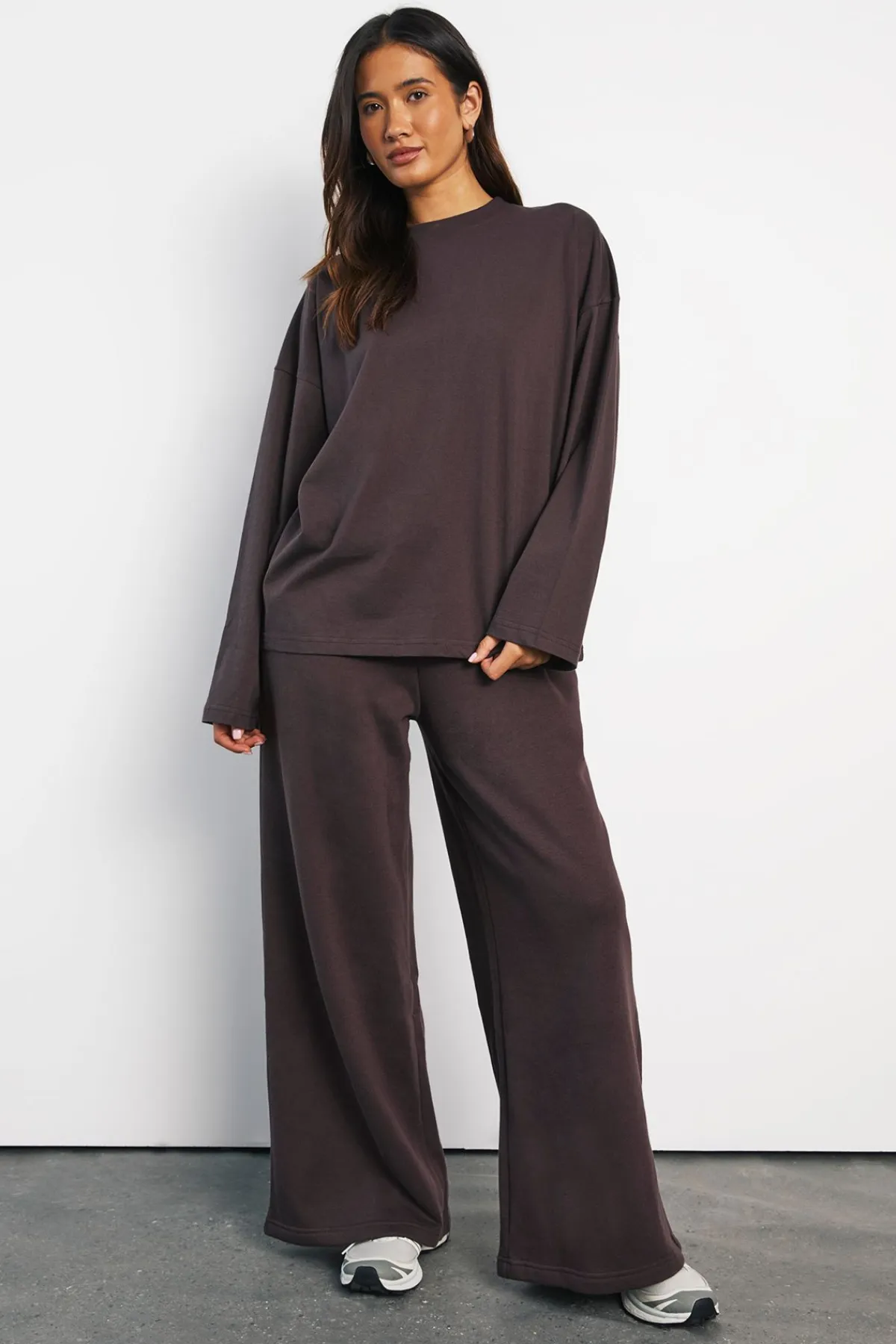 boohoo T-shirt Basique Oversize À Manches Longues<Femme Basiques|Tops
