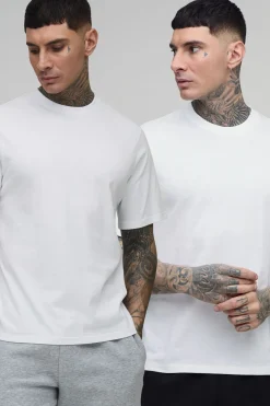 T-shirt basique 2-pack pour personnes de grande taille