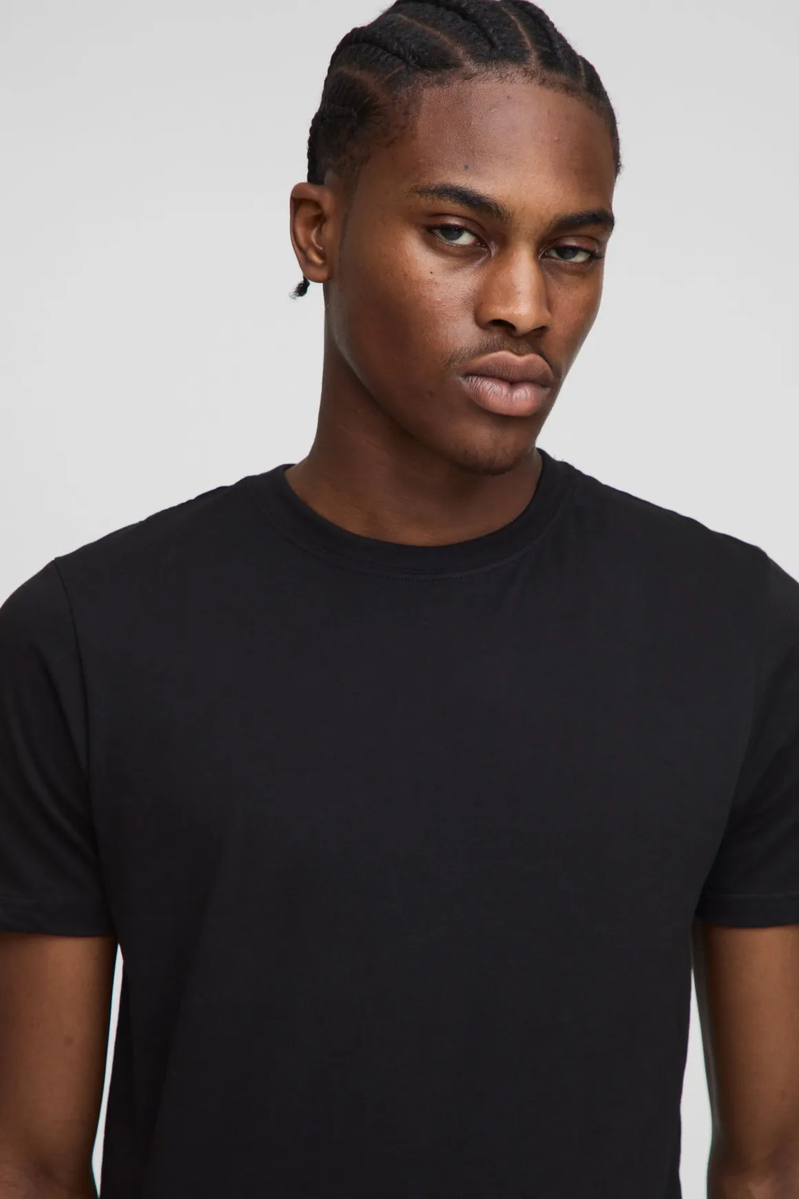 T-shirt basique slim fit à col rond