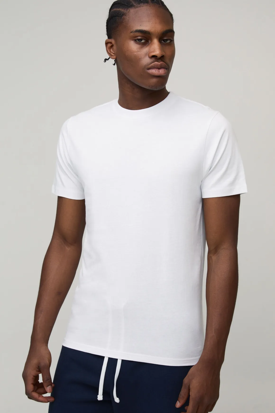 T-shirt basique slim fit à col rond
