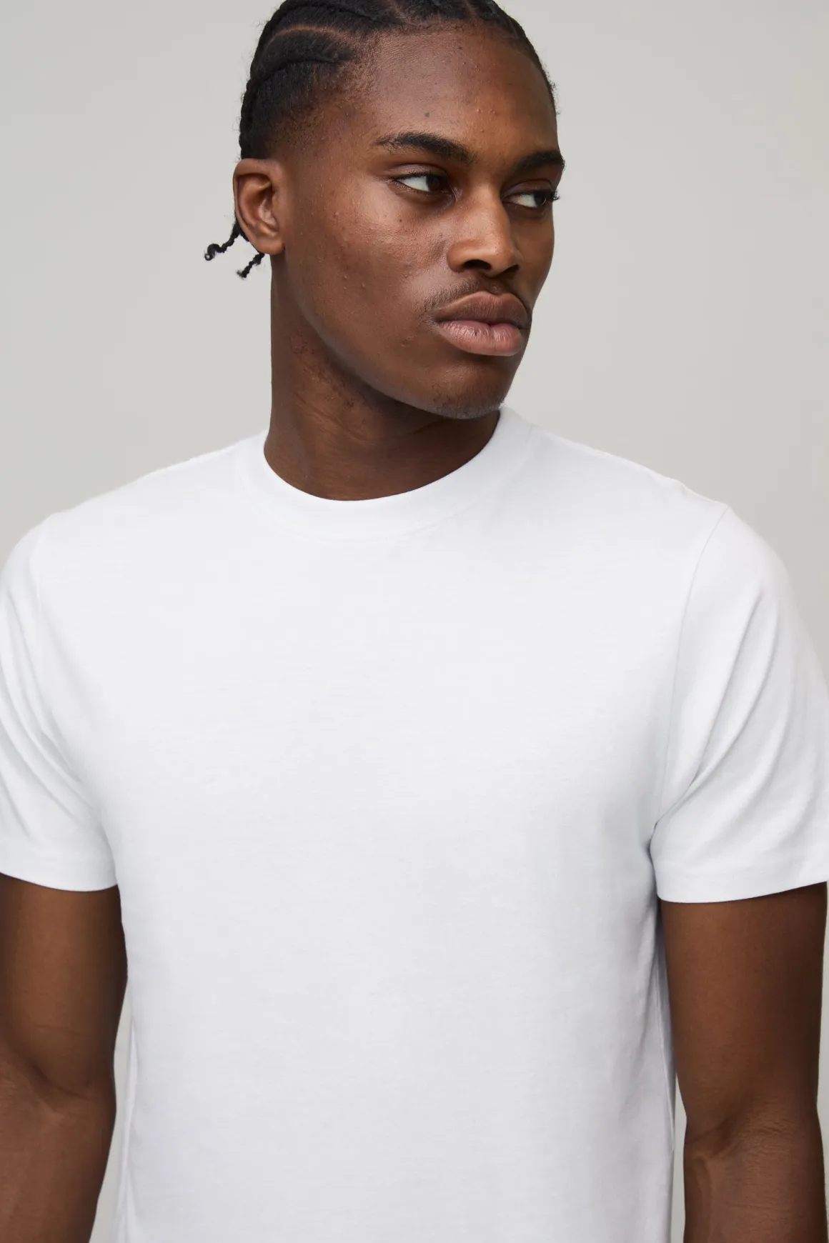 T-shirt basique slim fit à col rond