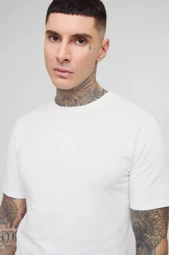 T-shirt basique slim fit pour personnes grandes