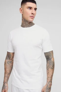 T-shirt basique slim fit pour personnes grandes