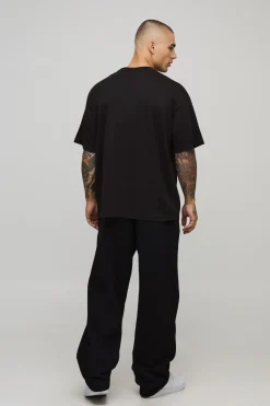 T-shirt basique surdimensionné à encolure allongée