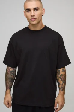 T-shirt basique surdimensionné à encolure allongée