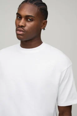 boohooMAN T-shirt basique surdimensionné à encolure ras du cou<Homme T-Shirts|Essentiels