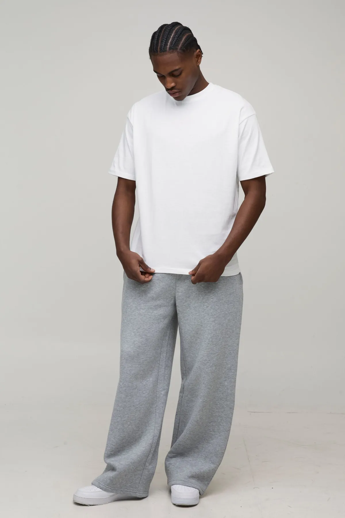 boohooMAN T-shirt basique surdimensionné à encolure ras du cou<Homme T-Shirts|Essentiels