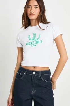 T-shirt Bébé Club des Filles Chanceuses Saint-Patrick