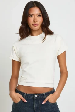 T-shirt Bébé En Coton Doux À Ourlet Superposé