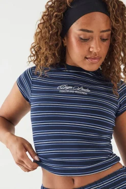 DSGN Studio T-shirt Bébé À Manches Courtes Rayé<Femme Dsgn Studio|Tops