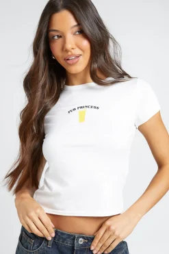 T-shirt Bébé À Slogan Football Princesse De Synthétiqueb