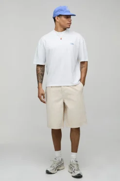 boohooMAN T-shirt Ample Coupe Boxy Imprimé Amalfi<Homme T-Shirts Impriméstendances|T-Shirts