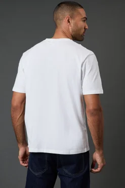 Burton T-Shirt Blanc Col Grand-Père<Homme T-Shirts