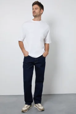 Burton T-Shirt Blanc Col Rond Oversize<Homme T-Shirts