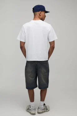 T-shirt Blanc Coupe Boxy Imprimé Lac De Côme