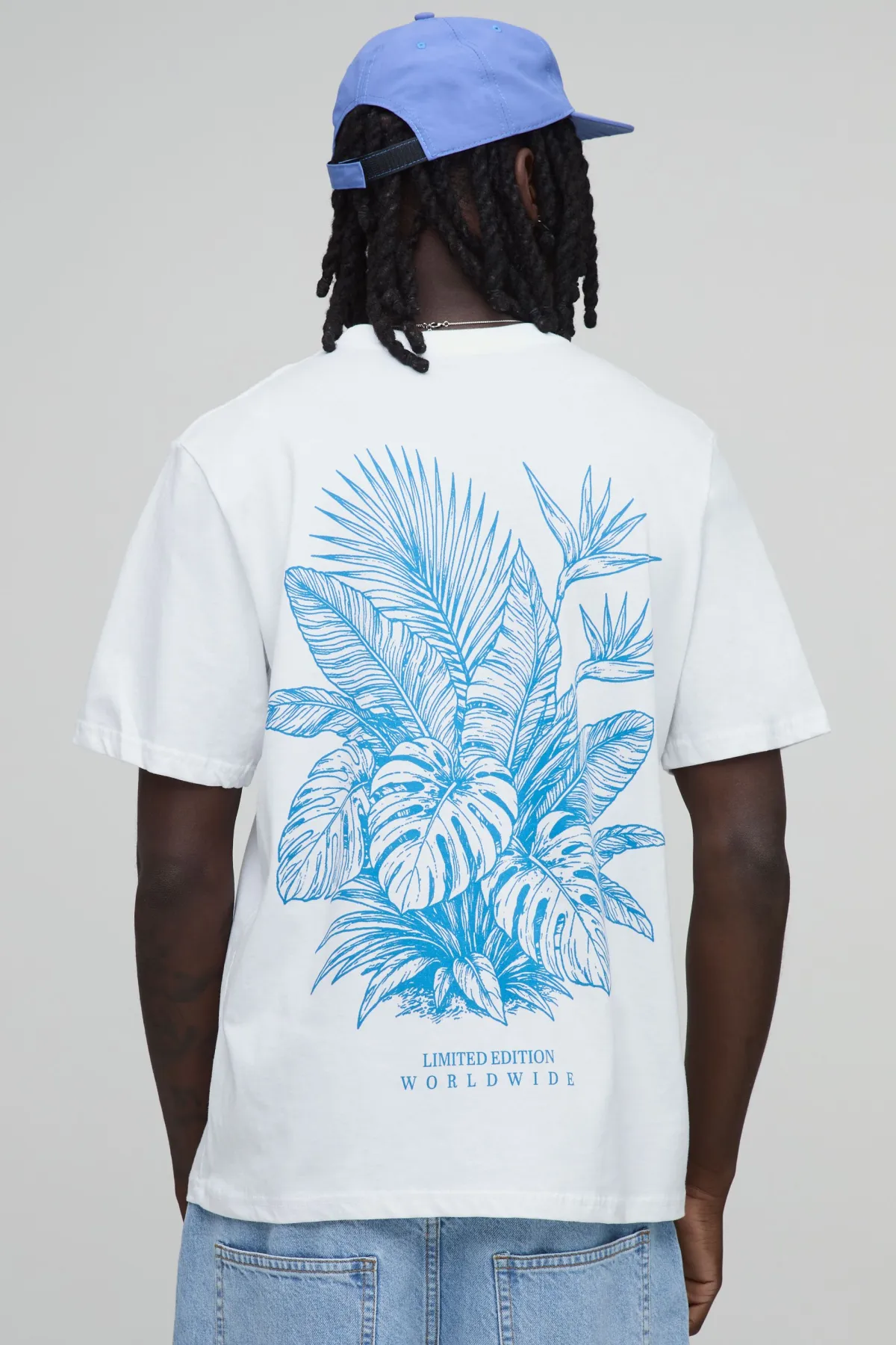 boohooMAN T-shirt Coupe Regular À Imprimé Palmier Dessiné Au Trait<Homme T-Shirts Impriméstendances|T-Shirts